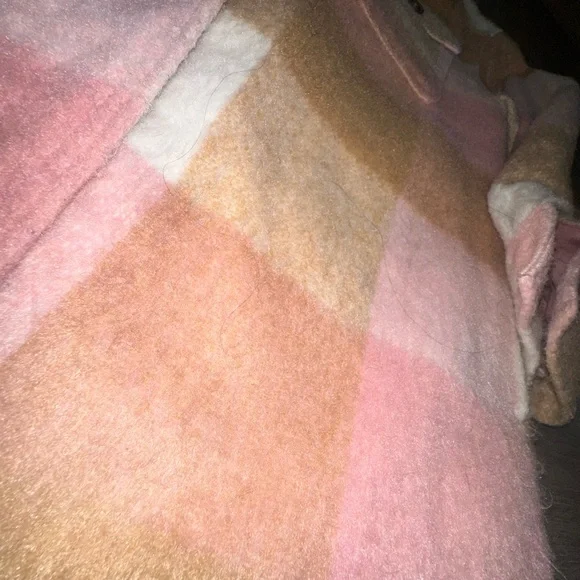 Old Navy Pink and Tan Plaid Jacket - Picture 8 of 8